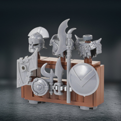 MOC5063-C Lego Medieval Weapon rack military city wall fort fortress toys soldiers army building blocks sets Toys for kids