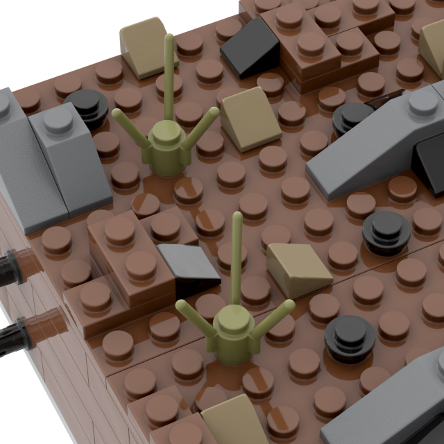 MOC5064-H Lego military Broken house War scene Armament depot conference center military base building WW2 War scene toys soldiers army building blocks sets Toys for kids