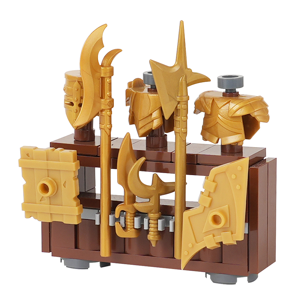 MOC5063-A Lego Medieval Weapon rack military city wall fort fortress toys soldiers army building blocks sets Toys for kids
