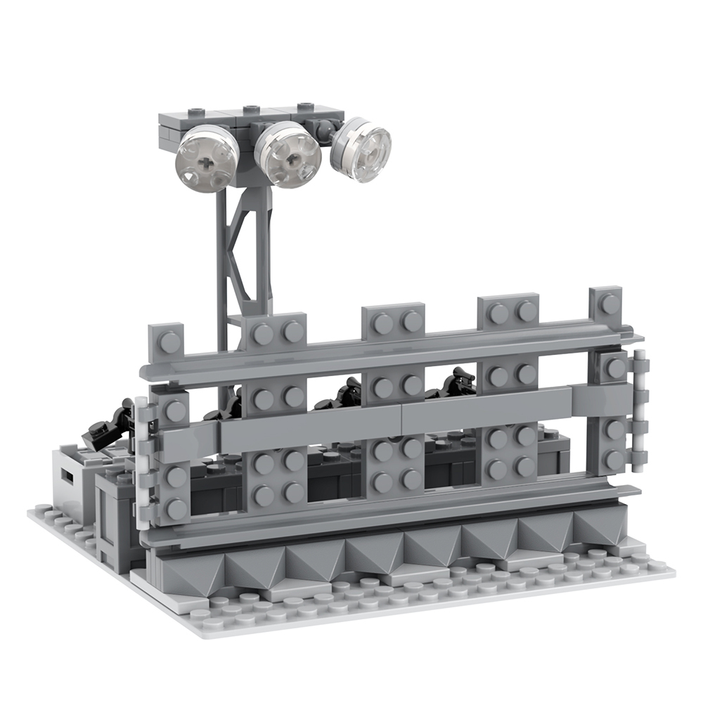 MOC5074 Lego military Death defense building WW2 War scene toys soldiers army building blocks sets Toys for kids
