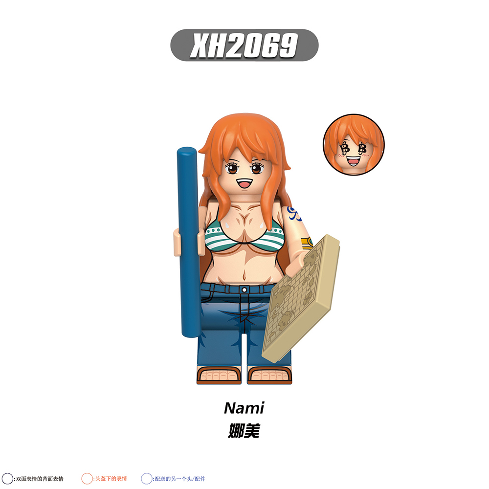 X0356 lego Anime ONE PIECE luffy nami sanji Monkey mini