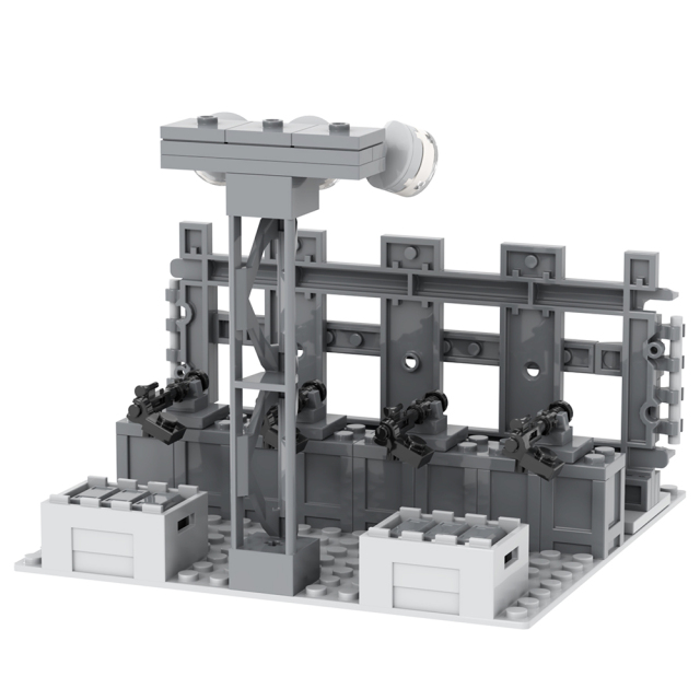 MOC5074 Lego military Death defense building WW2 War scene toys soldiers army building blocks sets Toys for kids