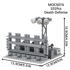 MOC5074 Lego military Death defense building WW2 War scene toys soldiers army building blocks sets Toys for kids