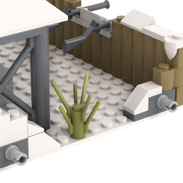 MOC5077-F Lego military Snow Command center building WW2 War scene toys soldiers army building blocks sets Toys for kids
