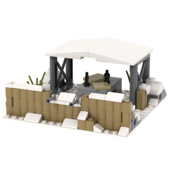 MOC5077-F Lego military Snow Command center building WW2 War scene toys soldiers army building blocks sets Toys for kids