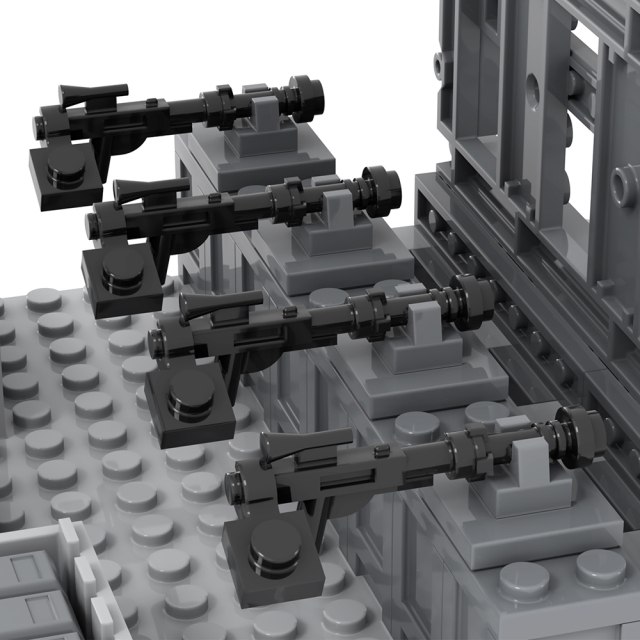MOC5074 Lego military Death defense building WW2 War scene toys soldiers army building blocks sets Toys for kids