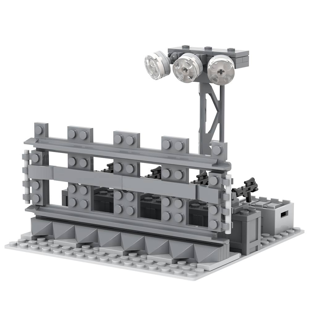 MOC5074 Lego military Death defense building WW2 War scene toys soldiers army building blocks sets Toys for kids