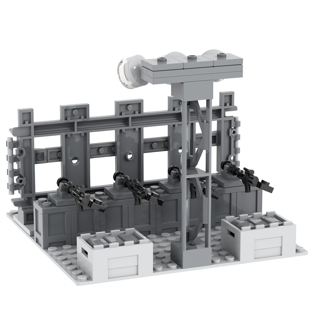 MOC5074 Lego military Death defense building WW2 War scene toys soldiers army building blocks sets Toys for kids