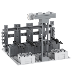 MOC5074 Lego military Death defense building WW2 War scene toys soldiers army building blocks sets Toys for kids