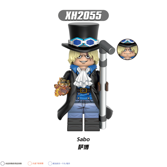 X0355 lego Anime ONE PIECE luffy nami sanji Monkey mini figures juguetes mini toys building blocks sets Toys for kids