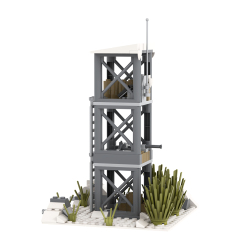 MOC5077-D Lego military Snow Watchtower the front line Corner 1 building WW2 War scene toys soldiers army building blocks sets Toys for kids
