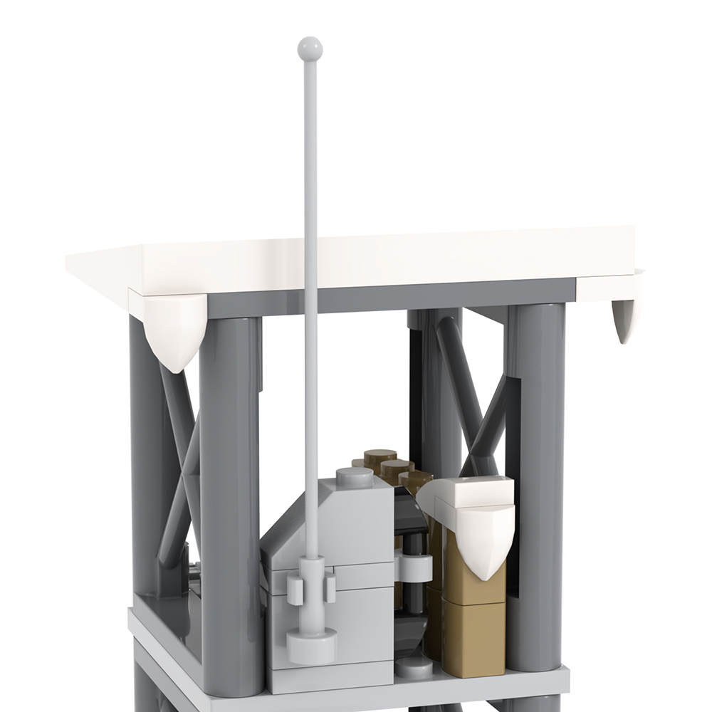 MOC5077-D Lego military Snow Watchtower the front line Corner 1 building WW2 War scene toys soldiers army building blocks sets Toys for kids