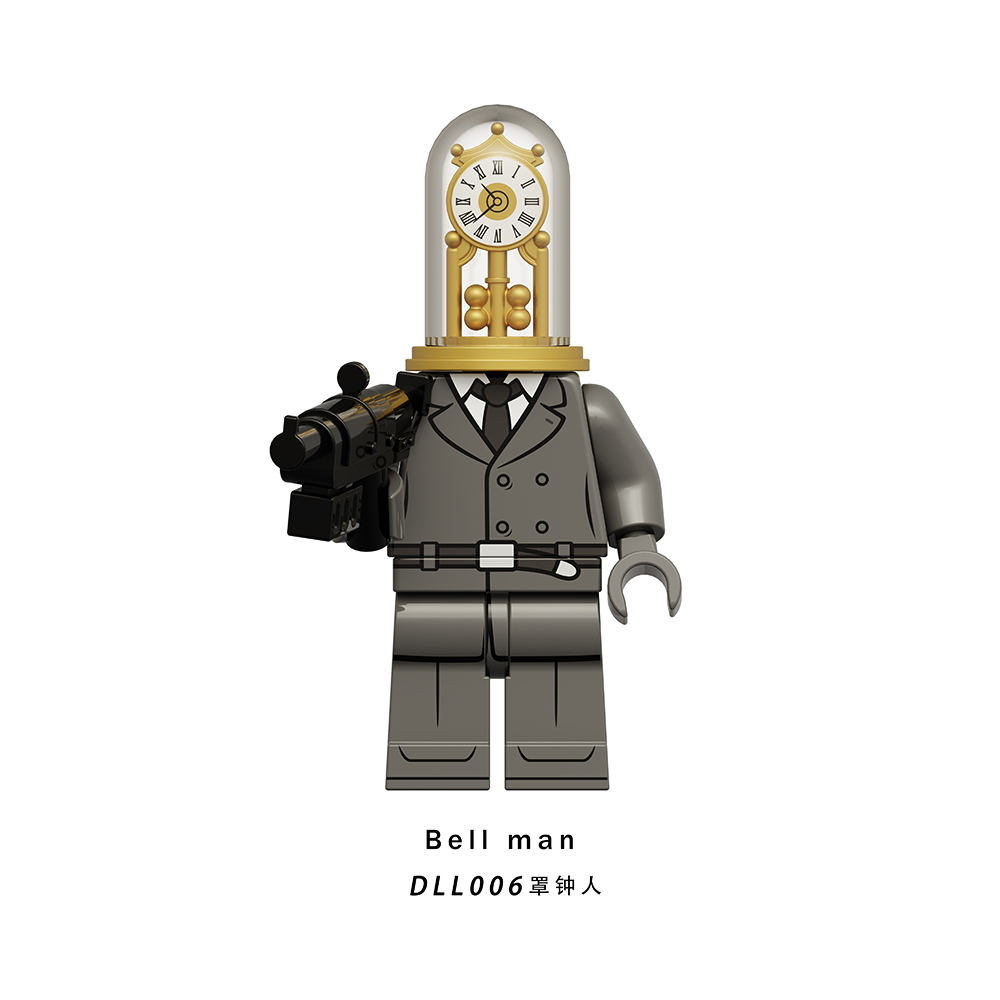 DLL001-009 New Skibidi Toilet Game Electric Drill Man Titan Clock Man Bell Man Wall Clock Man Alarm Clock Man Boss Building Blocks Kids Gift Toys