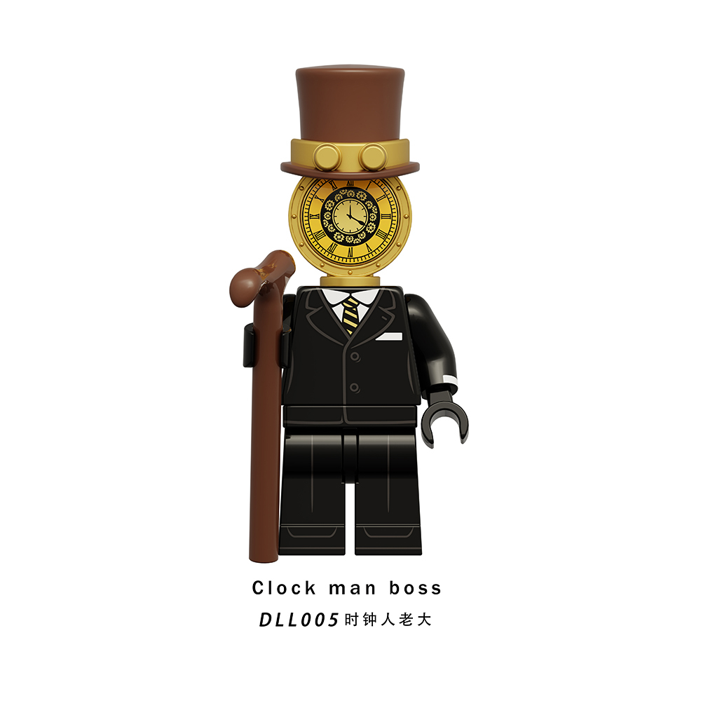 DLL001-009 New Skibidi Toilet Game Electric Drill Man Titan Clock Man Bell Man Wall Clock Man Alarm Clock Man Boss Building Blocks Kids Gift Toys