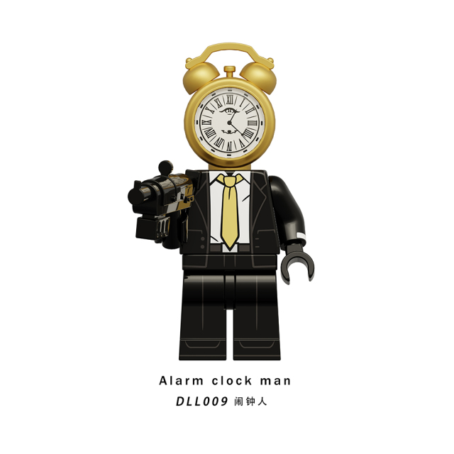 DLL001-009 New Skibidi Toilet Game Electric Drill Man Titan Clock Man Bell Man Wall Clock Man Alarm Clock Man Boss Building Blocks Kids Gift Toys