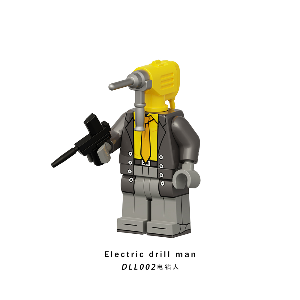 DLL001-009 New Skibidi Toilet Game Electric Drill Man Titan Clock Man Bell Man Wall Clock Man Alarm Clock Man Boss Building Blocks Kids Gift Toys