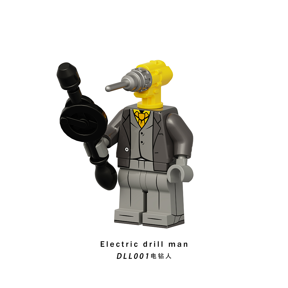DLL001-009 New Skibidi Toilet Game Electric Drill Man Titan Clock Man Bell Man Wall Clock Man Alarm Clock Man Boss Building Blocks Kids Gift Toys