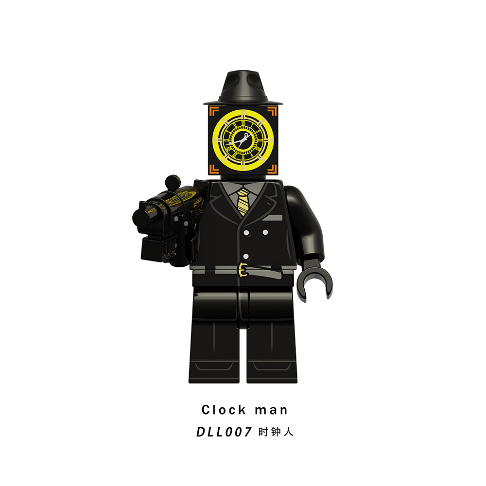 DLL001-009 New Skibidi Toilet Game Electric Drill Man Titan Clock Man Bell Man Wall Clock Man Alarm Clock Man Boss Building Blocks Kids Gift Toys