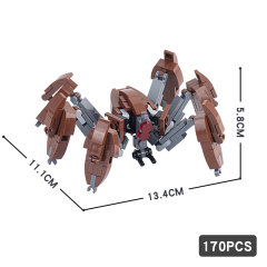 MOC2004 Lego star wars crab droid Dwarf spider droid Luke Lightsaber Droid Obi Wan building War scene toys building blocks sets Toys for kids