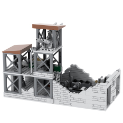 MOC5080 Lego military bases World Arsenal building WW2 War scene toys soldiers army building blocks sets Toys for kids