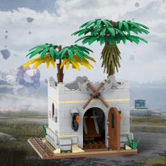 MOC5079 Lego military World Arsenal building WW2 War scene toys soldiers army building blocks sets Toys for kids