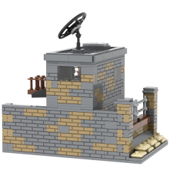 MOC5081-B Lego military bases World Gates towers Arsenal building WW2 War scene toys soldiers army building blocks sets Toys for kids