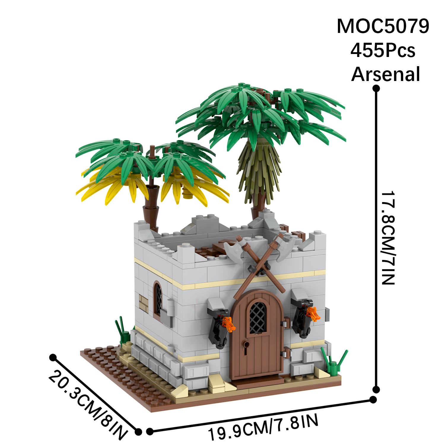 MOC5079 Lego military World Arsenal building WW2 War scene toys soldiers army building blocks sets Toys for kids