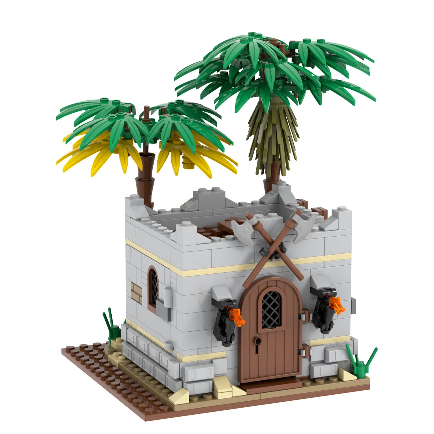 MOC5079 Lego military World Arsenal building WW2 War scene toys soldiers army building blocks sets Toys for kids