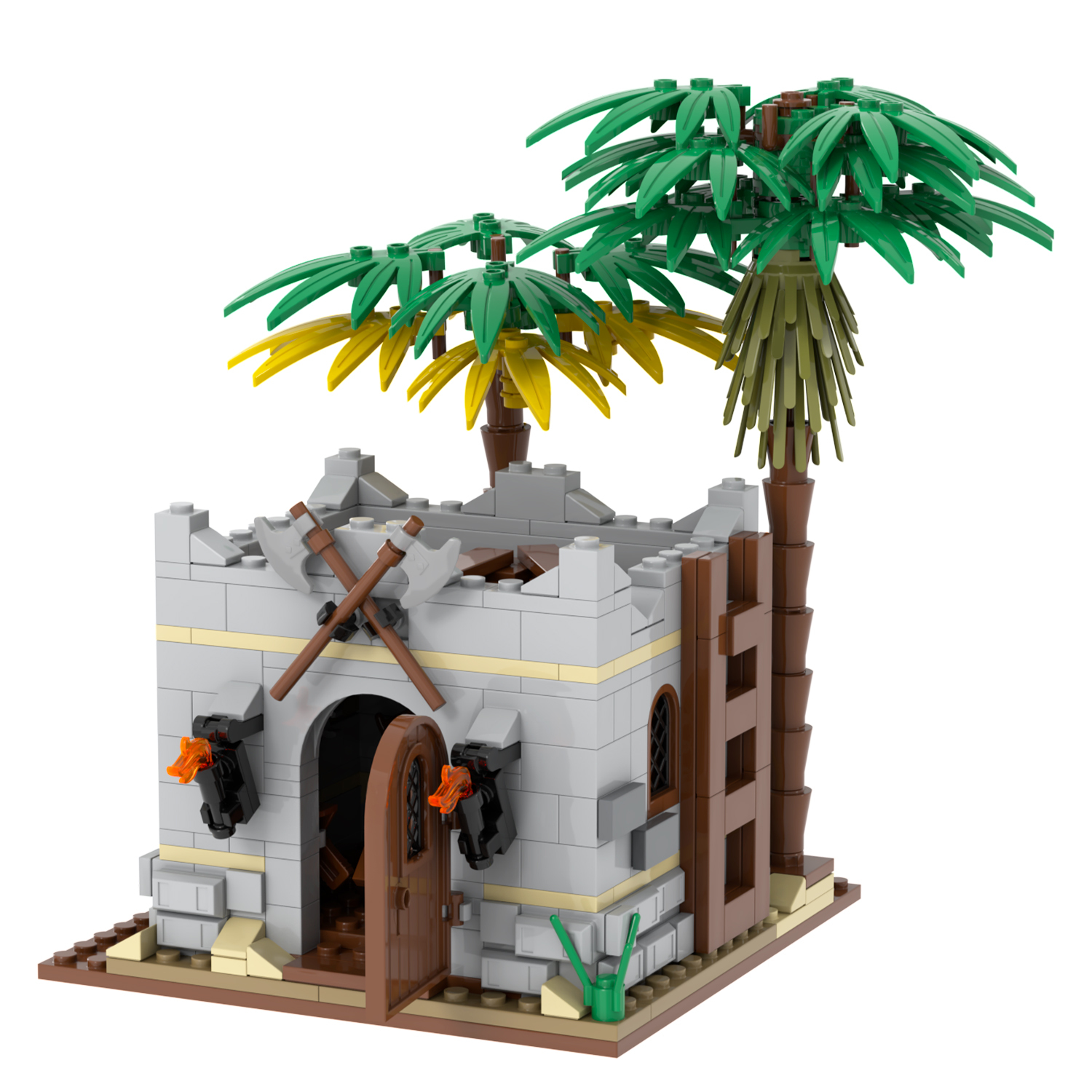 MOC5079 Lego military World Arsenal building WW2 War scene toys soldiers army building blocks sets Toys for kids