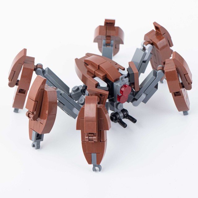 MOC2004 Lego star wars crab droid Dwarf spider droid Luke Lightsaber Droid Obi Wan building War scene toys building blocks sets Toys for kids
