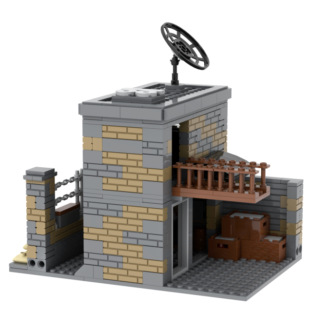 MOC5081-B Lego military bases World Gates towers Arsenal building WW2 War scene toys soldiers army building blocks sets Toys for kids