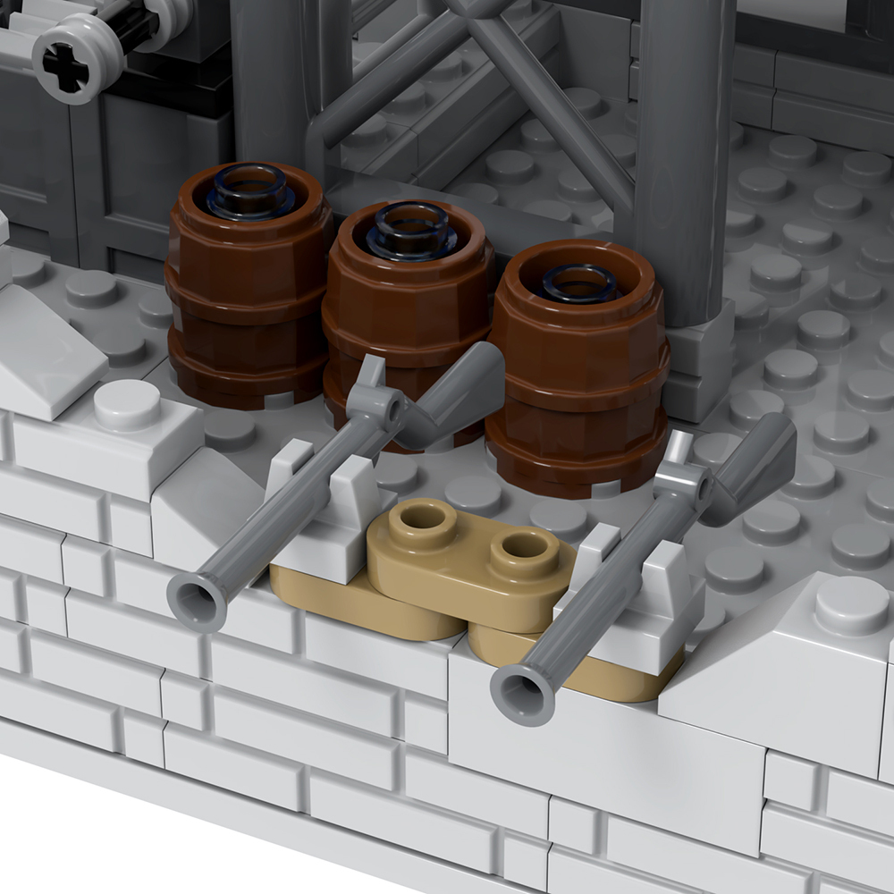 MOC5080 Lego military bases World Arsenal building WW2 War scene toys soldiers army building blocks sets Toys for kids
