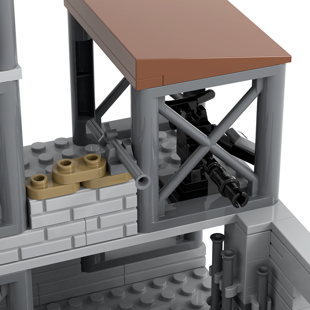 MOC5080 Lego military bases World Arsenal building WW2 War scene toys soldiers army building blocks sets Toys for kids