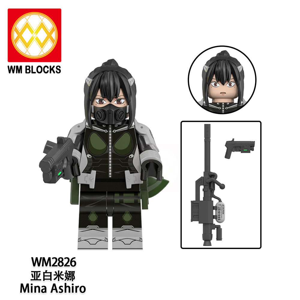 WM6197 lego Anime Kaiju No. 8 Mina ashiro kikoru shinomiya leno lchikawa aoi kaguragi mini figures juguetes mini toys building blocks sets Toys for kids