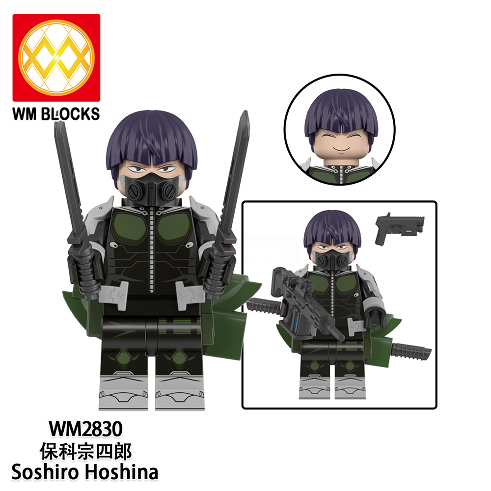 WM6197 lego Anime Kaiju No. 8 Mina ashiro kikoru shinomiya leno lchikawa aoi kaguragi mini figures juguetes mini toys building blocks sets Toys for kids
