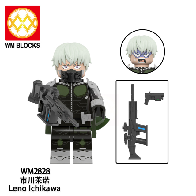 WM6197 lego Anime Kaiju No. 8 Mina ashiro kikoru shinomiya leno lchikawa aoi kaguragi mini figures juguetes mini toys building blocks sets Toys for kids