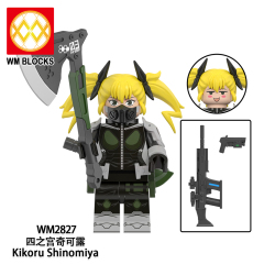WM6197 lego Anime Kaiju No. 8 Mina ashiro kikoru shinomiya leno lchikawa aoi kaguragi mini figures juguetes mini toys building blocks sets Toys for kids