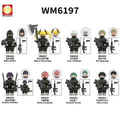 WM6197 lego Anime Kaiju No. 8 Mina ashiro kikoru shinomiya leno lchikawa aoi kaguragi mini figures juguetes mini toys building blocks sets Toys for kids