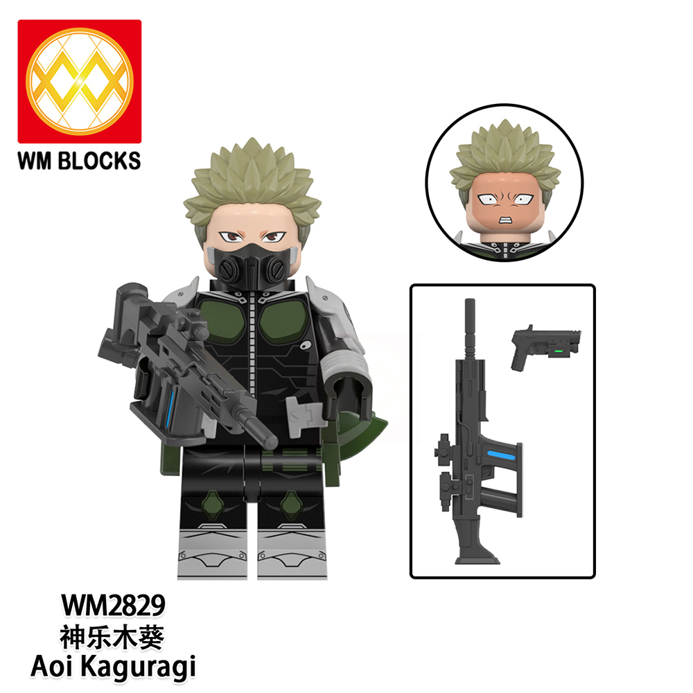 WM6197 lego Anime Kaiju No. 8 Mina ashiro kikoru shinomiya leno lchikawa aoi kaguragi mini figures juguetes mini toys building blocks sets Toys for kids
