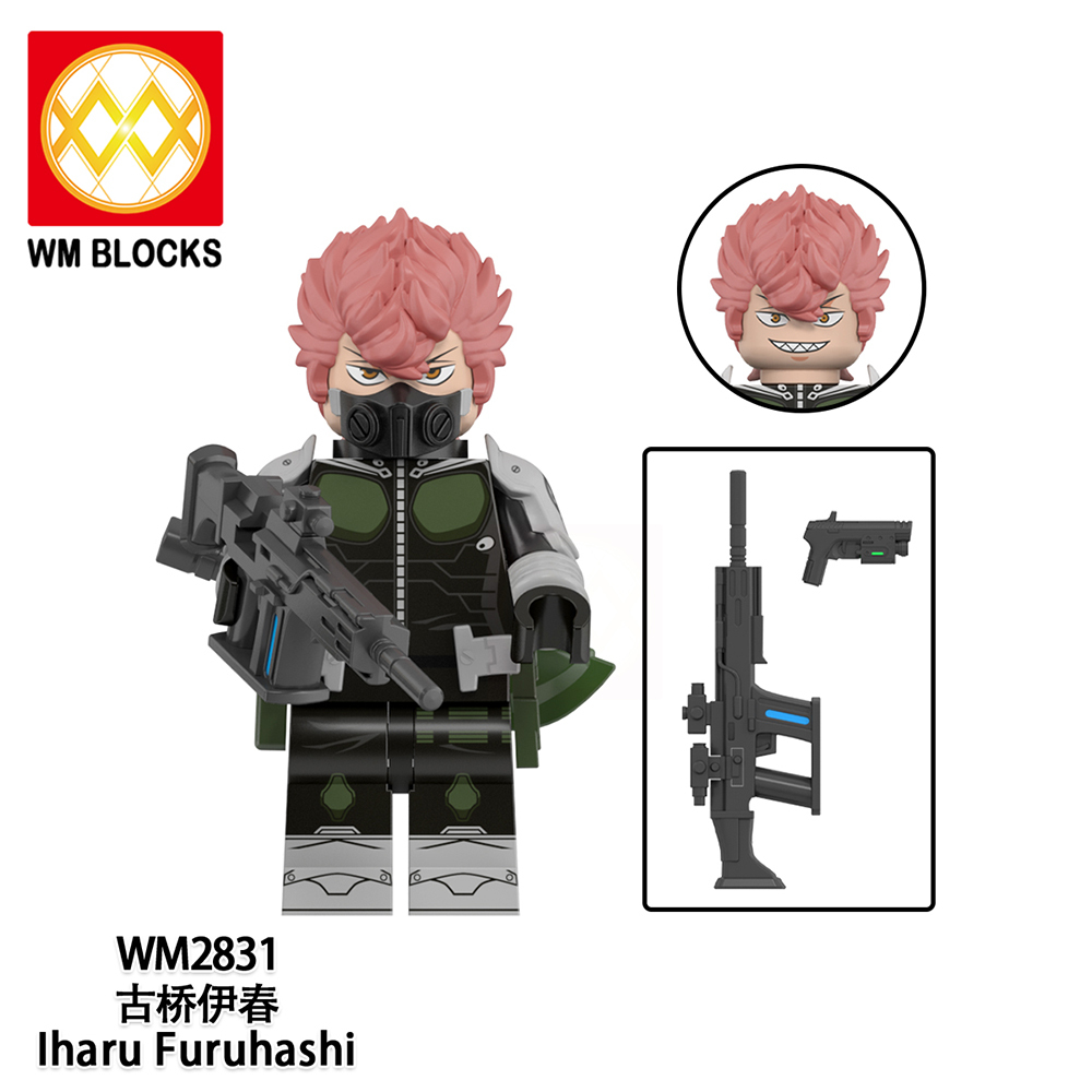 WM6197 lego Anime Kaiju No. 8 Mina ashiro kikoru shinomiya leno lchikawa aoi kaguragi mini figures juguetes mini toys building blocks sets Toys for kids