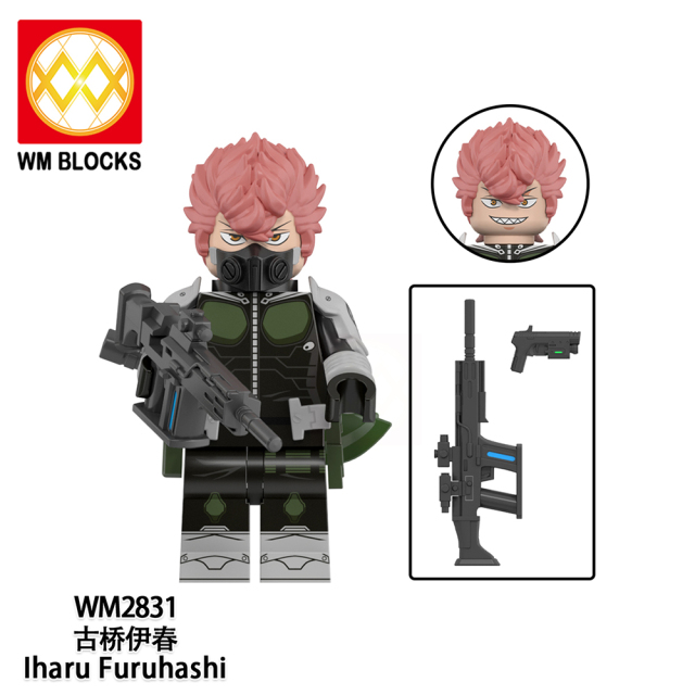 WM6197 lego Anime Kaiju No. 8 Mina ashiro kikoru shinomiya leno lchikawa aoi kaguragi mini figures juguetes mini toys building blocks sets Toys for kids