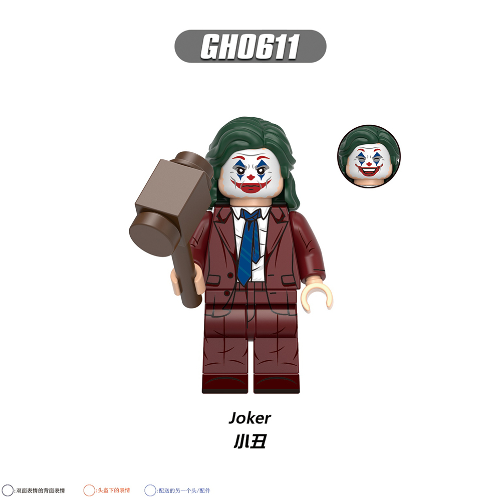 G0178 DC Comic Movie Super Heroes Joker Harley Quinn Mini Educational Collect Plastic Action Building Blocks Children Gift Toys