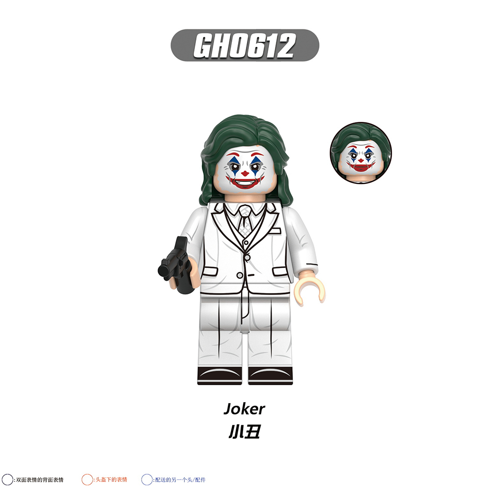 G0178 DC Comic Movie Super Heroes Joker Harley Quinn Mini Educational Collect Plastic Action Building Blocks Children Gift Toys