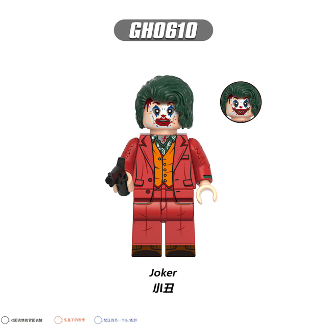 G0178 DC Comic Movie Super Heroes Joker Harley Quinn Mini Educational Collect Plastic Action Building Blocks Children Gift Toys