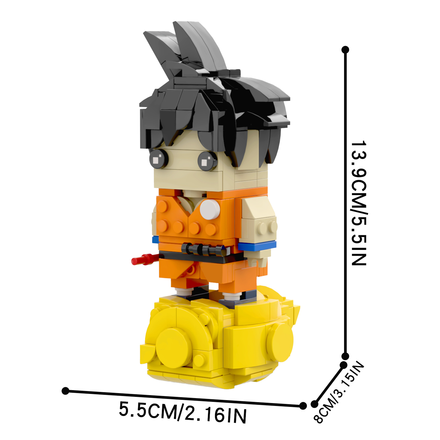 MOC7011 Japanese Anime Dragon Ball Z Character Sun Wukong Son Goku 262Pcs Bricks Assemble Educational Collect  Building Blocks Kids Gift Toys