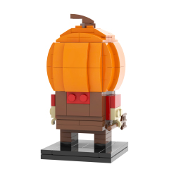 MOC7081 Halloween Horror Movie Character Square Head Bricks Pumpkin Head Demon139Pcs Assemble Collect Building Blocks Children Gift Toys