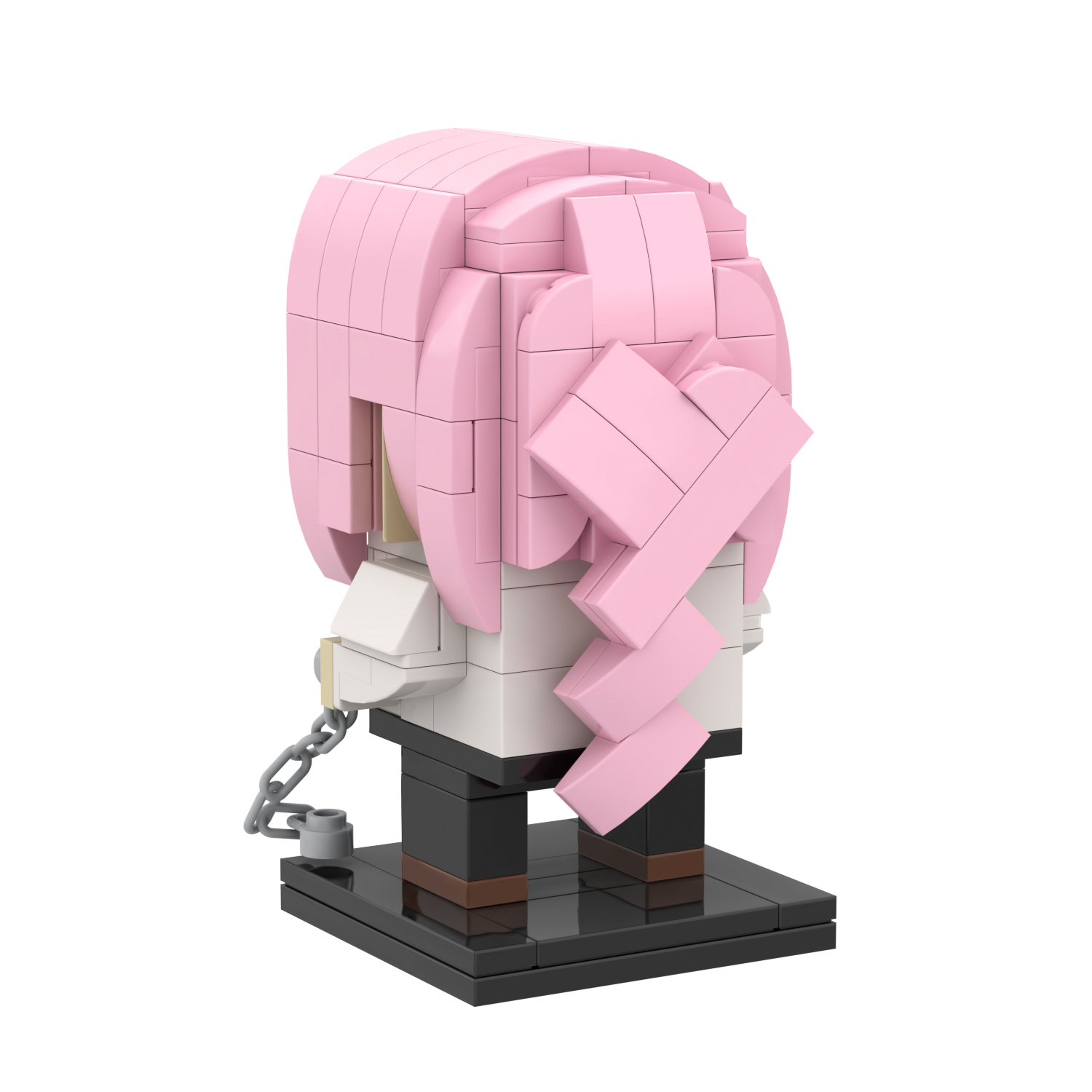 MOC7074 Chainsaw Man Makima 152Pcs Square Head Bricks Anime Educational Collect Plastic Building Blocks Kids Gift Toys