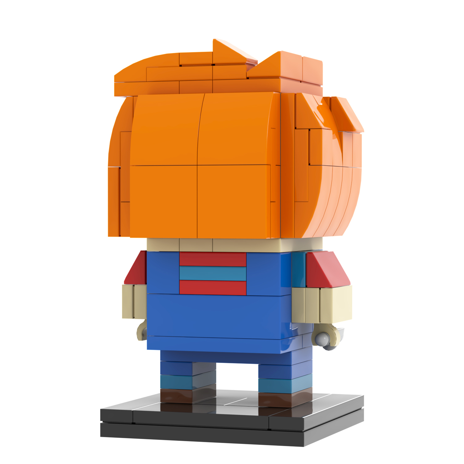 MOC7082 Square Head Bricks Chucky 138Pcs Halloween Horror Movie Character Assemble Collect Building Blocks Children Gift Toys