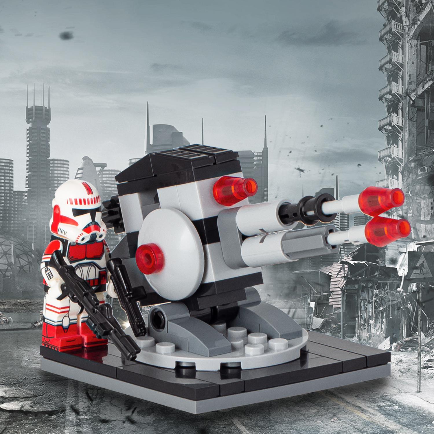 MOC2052 Lego star wars fort building War scene toys building blocks sets Toys for kids