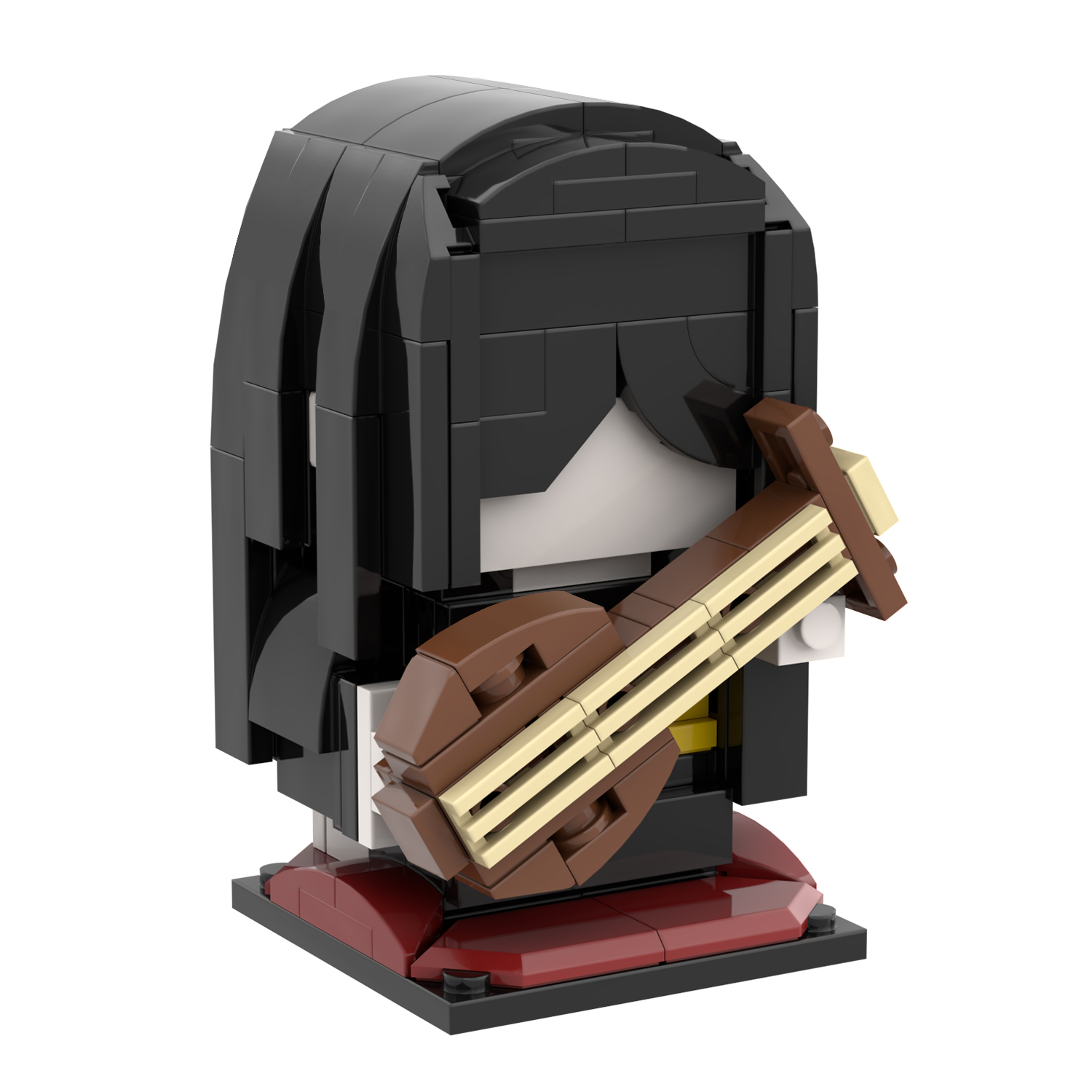 MOC7056 Demon Slayer Character Square Head Bricks 173Pcs Nakime Japanese Anime Educational Collect Plastic Building Blocks Kids Gift Toys